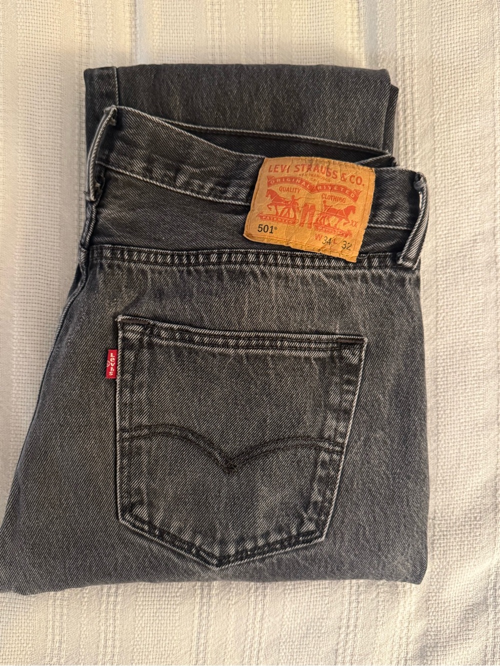 levis 501 jeans • black denim - Picture 4 of 5